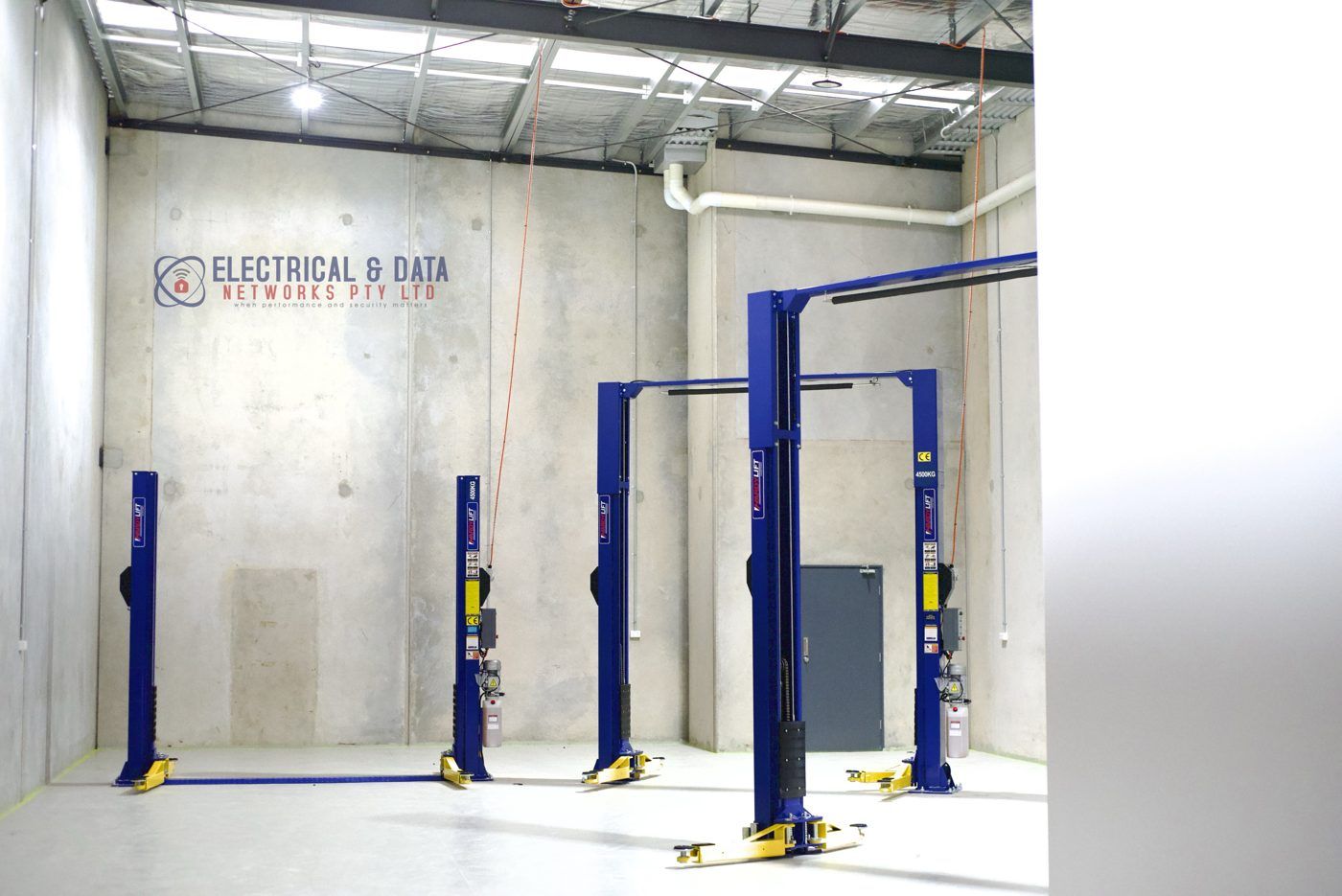 Workshop hoists and equipment power installed by EDN
