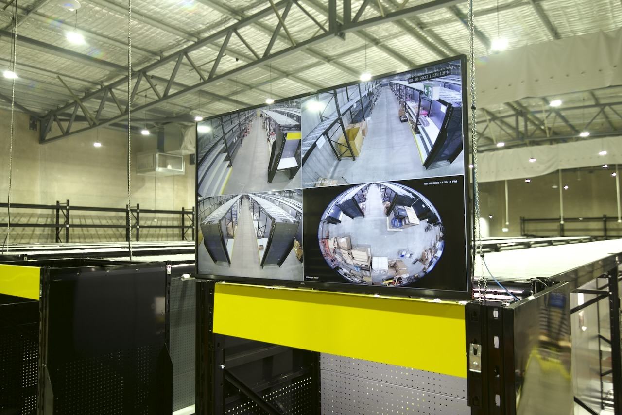 CCTV monitoring displays installed by EDN