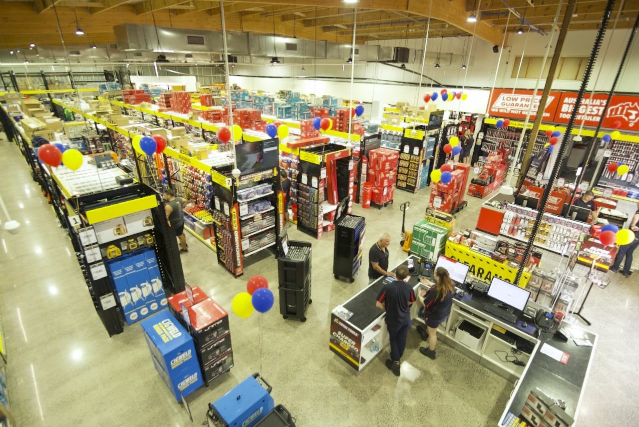 Completed Total Tools retail fitout by EDN