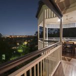 residential deck lighting outdoor balcony lighting night view electrical installation