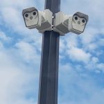 dual lens cctv camera installation car park security commercial surveillance