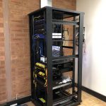communications rack installation network cabinet data cabling patch panels commercial