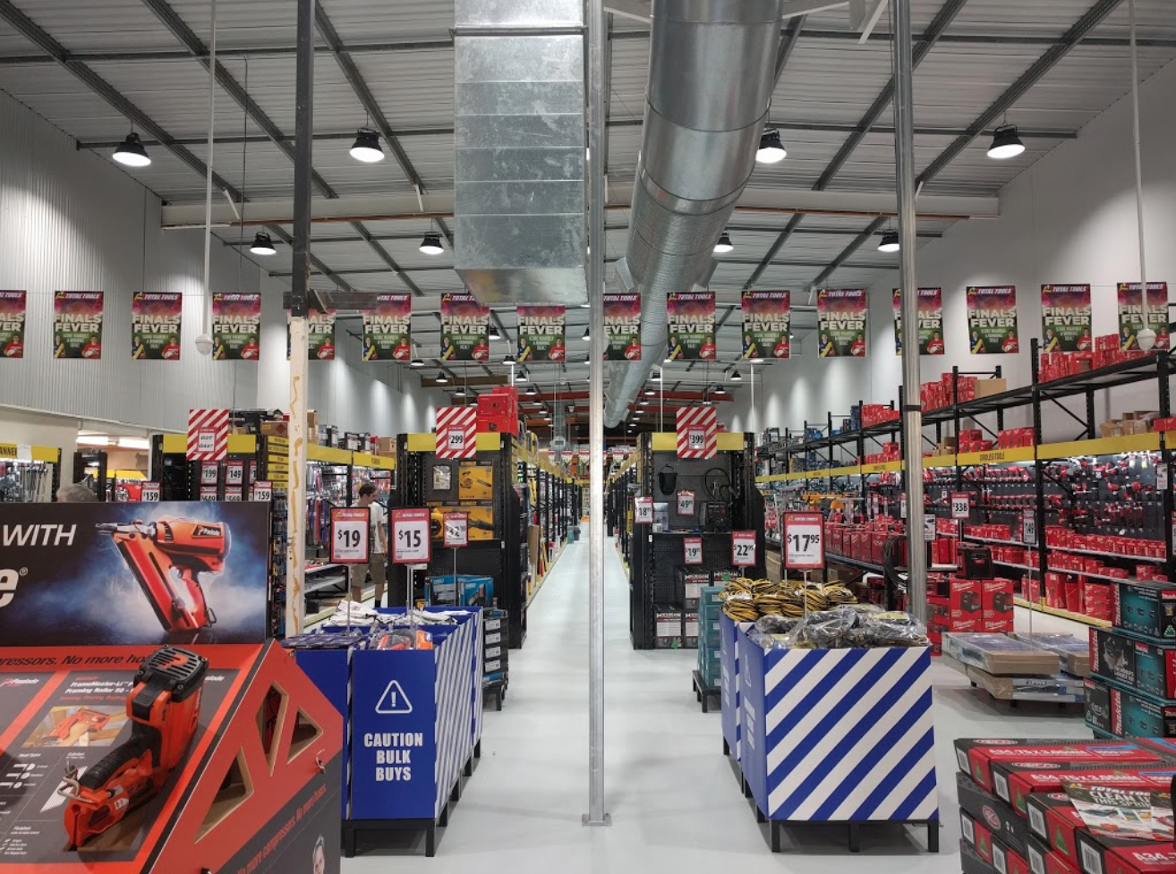 Total Tools Virginia now completed, Electrical, Data, CCTV, and Alarm installation. However motion tracking cameras were added, giving them the ability to follow and zoom up to 30x optically !