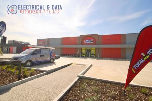 Total Tools Clyde North CCTV access control alarm electrical data installation Melbourne retail fitout